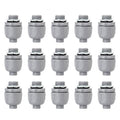 3/4 Inch Liquid Tight Connector - 15 Pack PVC Electrical Conduit Fittings 180 Degree Straight Flexible Connectors for Home, Kitchen, and Bathroom Conduit Connector - size: Straight 3/4"