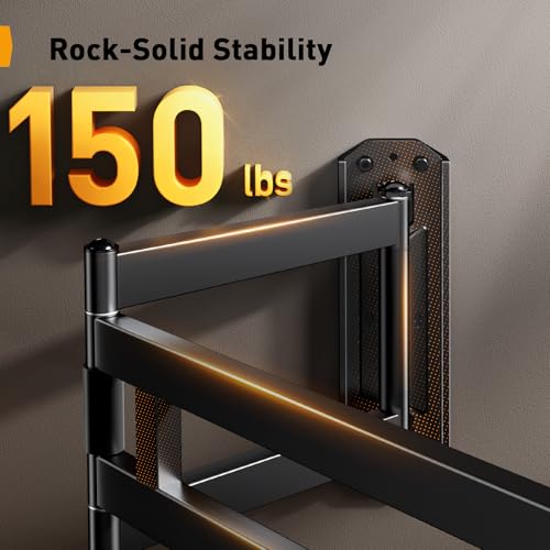 Perlegear Corner TV Wall Mount Long Arm TV Mount for 42-84 Inch TVs - size: Fits 42-84'' TVs / Max 600x400mm