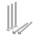 uxcell #4-40x1-1/2 Pan Head Machine Screws, 304 Stainless Steel 18-8 Screw, Phillips Drive, Fully Threaded, Bright Finish, Pack of 25 - size: #4-40x1-1/2"