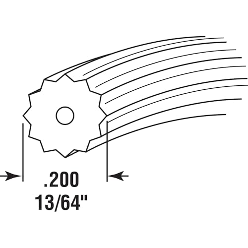 Prime-Line P 7641 Screen Retainer Spline, 0.200 In., 25 ft., Gray (1 Roll) - size: 0.22 in.