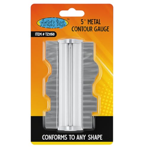 ARTIST'S BEST Metal Contour Gauge | Precision Shape Duplication | For Experts & DIY Enthusiasts | Ideal for Carpentry, Tiling, Carpeting | Achieve Professional Results with Ease