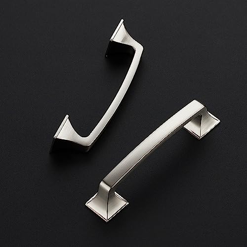30 Pack Kitchen Cabinet Handles 3-3/4 Inch Brushed Nickel Cabinet Pulls - color: Brushed Nickel, size: 3-3/4 Inch Hole Centers