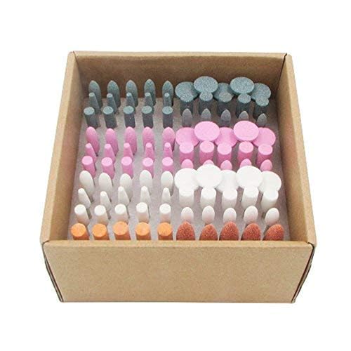 100 Pcs 3/32" Shank Aluminum Oxide Grinding Stone Sets