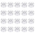 HARFINGTON 20pcs Small Circular Bubble Spirit Level 13x7mm,White/Black - color: White/Black, size: 13x7mm