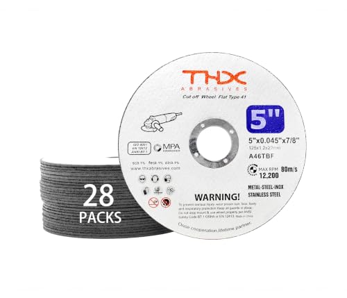 THX 5 Inch Cut Off Wheel,Long-Lasting Thin Cutting Wheel,28Pack - size: 5" x 0.045" x 7/8"