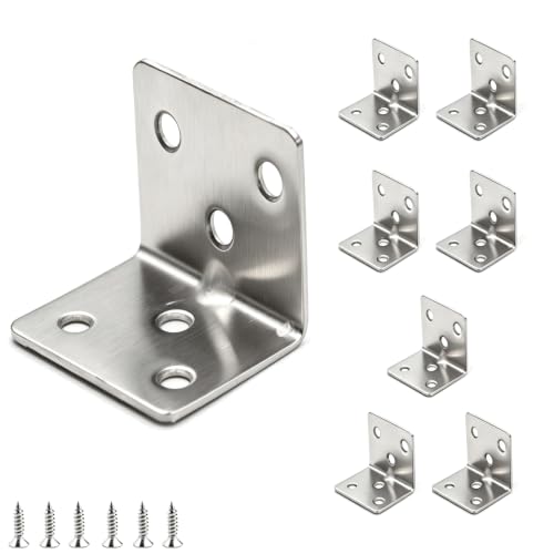 Shelf Support Corner Braces, 1.5 x 1.2 x 0.06 Inches - size: 1.5 x 1.2 x 0.06 Inch, style: Rectangular End