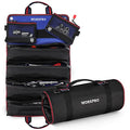 WORKPRO Roll Up Tool Bag with 6 Pockets and Detachable Pouches - color: Black