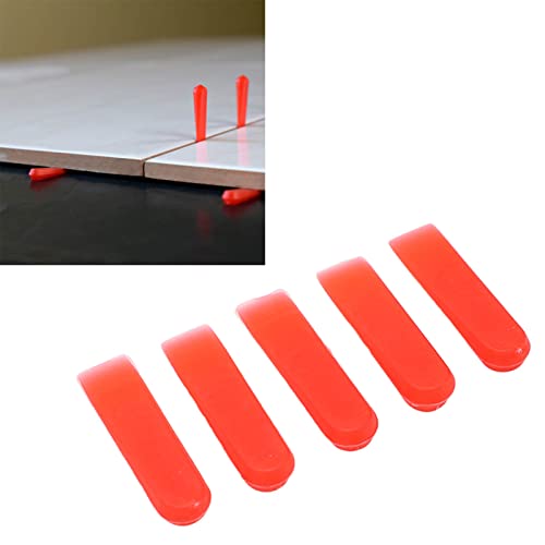 1000Pcs Tile Leveling System Wedges 0.2in PE Red Wear Tiles Leveler Spacers Tile Leveler Installation