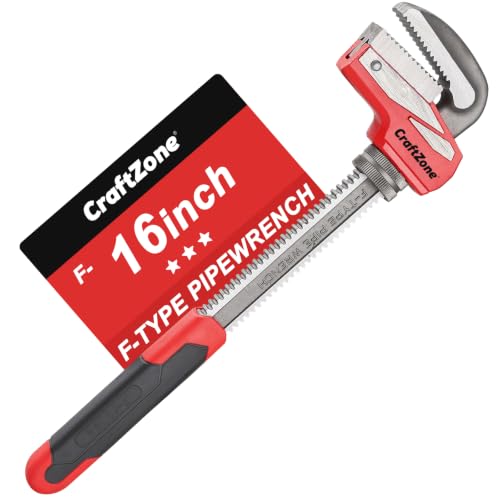 16 Inch Aluminum Pipe Wrench, Heavy-Duty Adjustable Plumbing Wrench, 130mm Max Jaw Capacity, Cr-V Steel Jaw, Lightweight Straight Pipe Wrench for Pipe Fittings - size: 16in