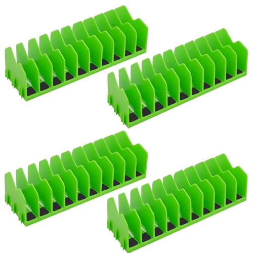 Pliers Organizer, 4-Pack 40-Slot Expandable Tool Rack, Green - color: Green, size: 4Pack