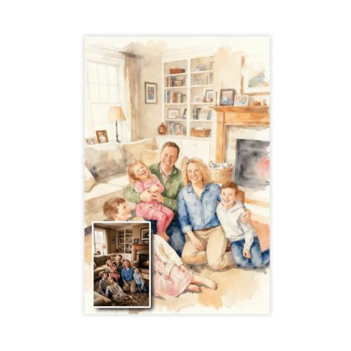Watercolor Style Turn Photo Into Personalized Canvas Art - color: Watercolor