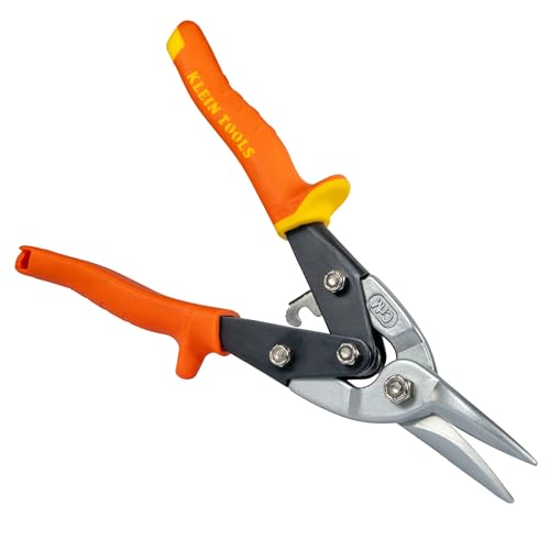Klein Tools 1202S Metal Shears, Aviation Snips, Straight Cut - style: Straight-Cutting