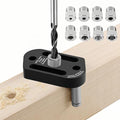 Dowel Jig Kit,8 Size Drill Bushings Compatible with 1/8" to 3/8" Drill Bits