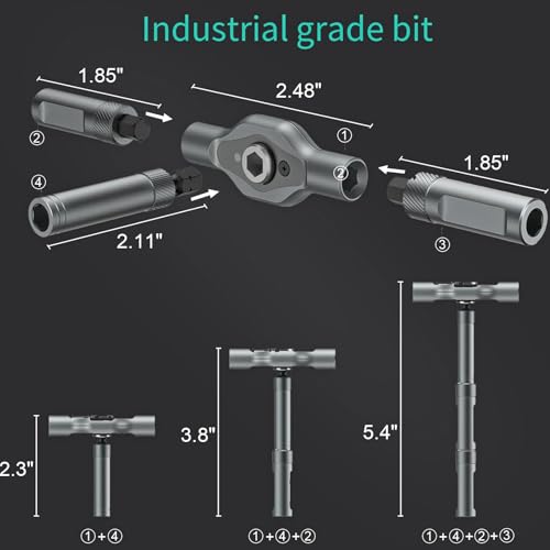 24 in 1 Magnetic Screwdriver Set, DIY Ratchet Screwdriver Set, Multi Bit Magnetic Drive Set with Detachable Ratchet Handle, Portable Precision Repair Tool Kit for Furniture Computer Bicycle