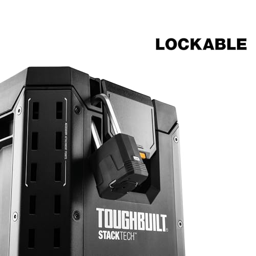 ToughBuilt StackTech - Compact Tool Box, Lockable Storage, TB-B1-B-60C - size: Large