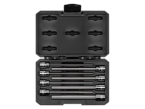 TEKTON Long Hex Bit Socket Set, 8-Piece | SHB91313 - color: Long, size: 8-Piece (1/8-3/8 in.), style: Case