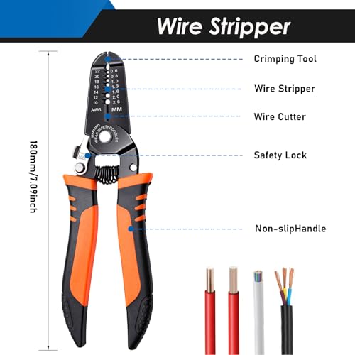 532Pcs Heat Gun for Shrink Tubing, Solder Seal Wire Connectors & Heat Shrink Tubing Kit, 26-6 AWG Waterproof Heat Shrink Wire Connectors with Mini Heat Gun for Marine Electrical - size: 532Pcs