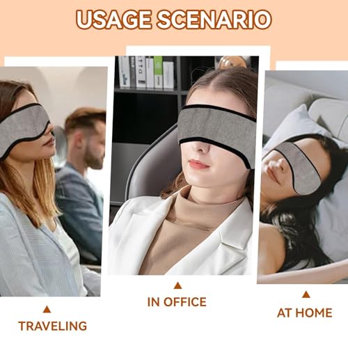Agatige Sleep Ear Muffs, Soundproof Sleep Earmuff Headband Sleeping Noise Cancelling Ear Wrap Muffs Winter Women Sleep Mask - color: Grey