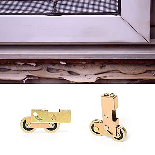 HauSun Sliding Patio Door Tandem Roller Replacement,1-1/4 Inch Steel Ball Wheel Bearing,120kg/265lbs Load Capacity for Sliding Glass Door Screen Door, 2 Pack