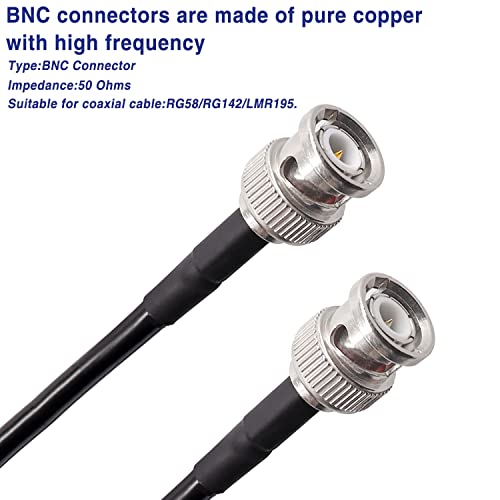 Taiss Coaxial Cable Tool Kit,BNC Crimp Tool+10PCS BNC Male Crimp Connector