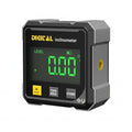 Digital Angle Finder,4 sided magnetic digital angle gauge, USB Rechargeable & Large LED Display for Woodworking, Construction (Black)