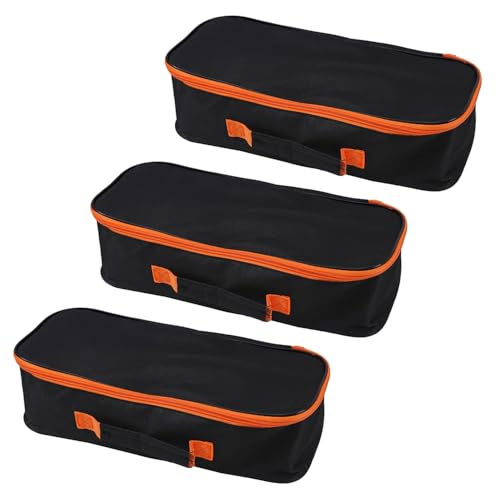 3pack Tool Pouch with Zipper Utility Small Tool Bag for Screw Plier Wrench Screwdriver Mechanic Car Vacuum Men garden Hand Power Tool Storage Organizer (12 Inch) - size: 12 inch-3pcs