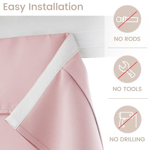 Vatge Pink Classroom Door Window Cover, 1 Panel, W8 x L36, Baby Pink - color: Baby Pink, size: 8"W x 36"L (Pack of 1)