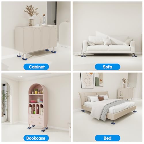 Furniture Sliders Appliance Rollers Furniture Mover with Wheels - size: 700LBS