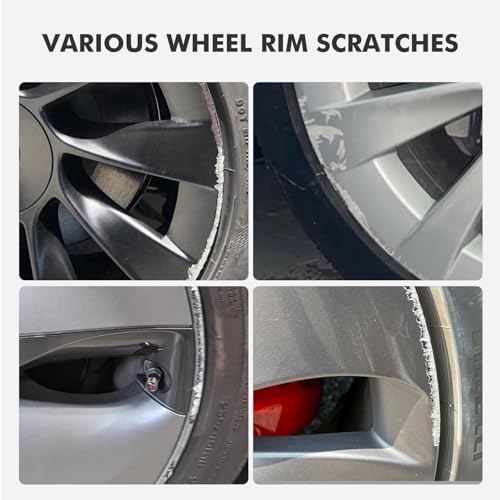 Armor Black Rim Touch Up Paint for Tesla Wheels - color: Armor Black