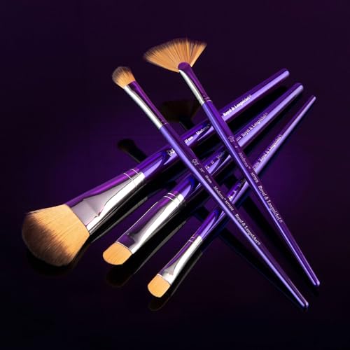 Royal & Langnickel Moderna, 5pc Oval Mop Variety Brush Set for All Painting Mediums, Includes - Mop, Fan & Half Moon Brushes Purple - style: Oval Mop Variety