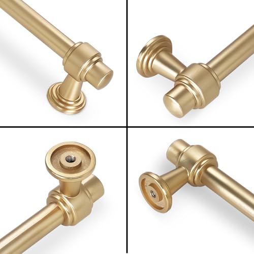 10 Pack 3-3/4 Inch(96 mm) Cabinet Pulls Champagne Bronze Kitchen Cabinet Handles Zinc Alloy Drawer Pulls Solid Cabinet Hardware - color: Champagne Bronze, size: 3-3/4' Hole Center(96mm)