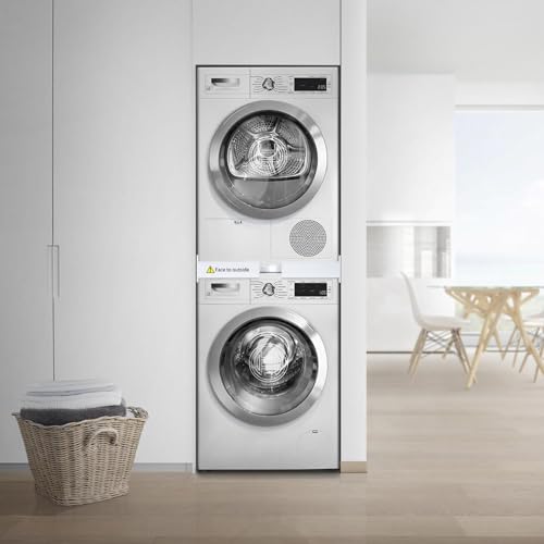 Washer Dryer Stacking Kit - Universal Stacking Kit for Washer and Dryer | Adjustable 29"/28"/27"/26"/25"/24" Washer and Dryer Stacking Kit with Ratchet Strap for Laundry Room - Space-Saving - style: Thickened Universal Stacking Kit