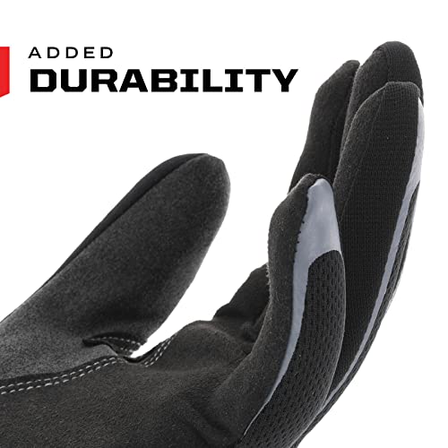 Mechanix Wear Utility Work Gloves, Medium, Black/Grey - size: Medium