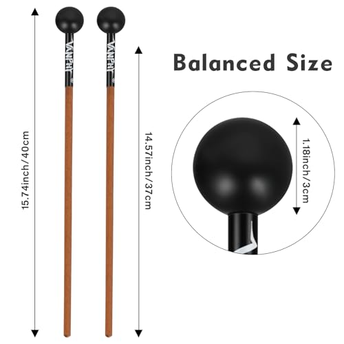 Percussion Mallets Bell Mallets Glockenspiel Sticks - size: Rubber Mallets