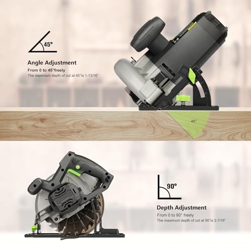 GALAX PRO 11A Circular Saw,Dust Collection,185mm Blade Adjustable Bevel - style: 11A Corded Circular Saw