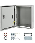 Waterproof Electrical Enclosure 16 x 12 x 6, Outdoor Electrical Box Weatherproof, Electrical Junction Box with Reinforced Lock - size: 16 x 12 x 6''