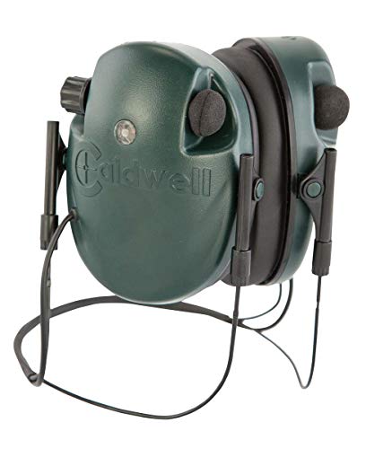 Caldwell E-Max Hearing Protection Earmuffs with Sound Amplification, Automatic Shut-Off, For Range and Target Shooting - style: Behind the Neck