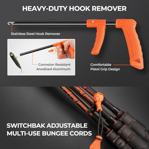 KastKing SteelStream 8pc Fishing Tool Kit, Fishing Gear and Gifts for Men