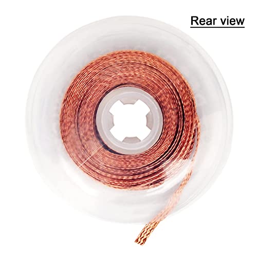 solder wick braid 10ft Length Desoldering Wick Braid Remover Tool Solder Sucker 1 piece No-Clean soldering Wick Wire Roll and Disassemble Electrical Components - style: 1pcs