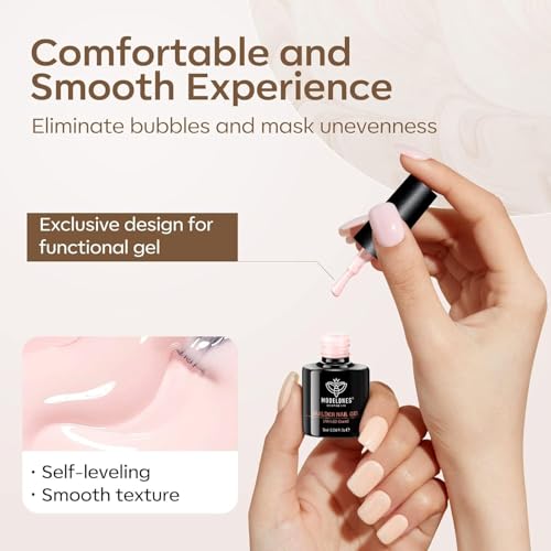 modelones Builder Nail Set, Builder Base Colors Nude Netural- 6Colors - color: B4-Soft Blush