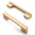Asidrama 10 Pack 4 Inch(102mm) Brushed Gold Kitchen Cabinet Handles Cabinet Pulls Gold Kitchen Cabinet Hardware for Cupboard Drawer - color: Gold, size: 4" Hole Center(102mm)