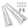 20 Inch Euro Slides, Pack of 2, for Face-Frame and Frameless Cabinets. 75lbs Capacity Cold Rolled Steel, Powder Coated. Choose Length by Drawer Box and not Cabinet Depth. Includes Brackets & Screws - size: 20 Inch
