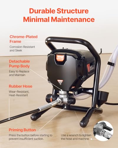 VEVOR 750W Stand Airless Paint Sprayer,3000PSI High Efficiency Electric - size: 750 W