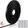 Tellegloww Black Magnetic Tape Roll Thin Strips, 1/4 Inch X 25 Feet, 1 Pcs - size: 1/4 inch x 25 feet