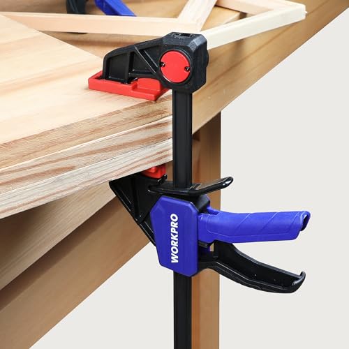 WORKPRO 6" Clamps for Woodworking 2-Pack, Light Duty Wood Clamps - size: 6"