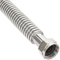 EZ-Fluid 15" x 3/4-Inch FIP x 3/4-Inch FIP Corrugated Flexible Stainless Steel Water Heater Connector Supply Line for Female Iron Water Hose Pipes Fitting,15-Inch (1-Pc) - size: 3/4-Inch FIP x 3/4-Inch FIP, 15-Inch