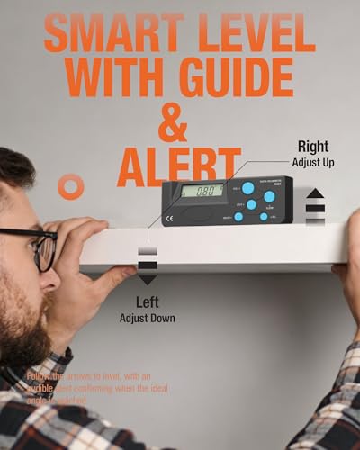 ALLOSUN Digital Inclinometer Angle Finder 360° Level Tool