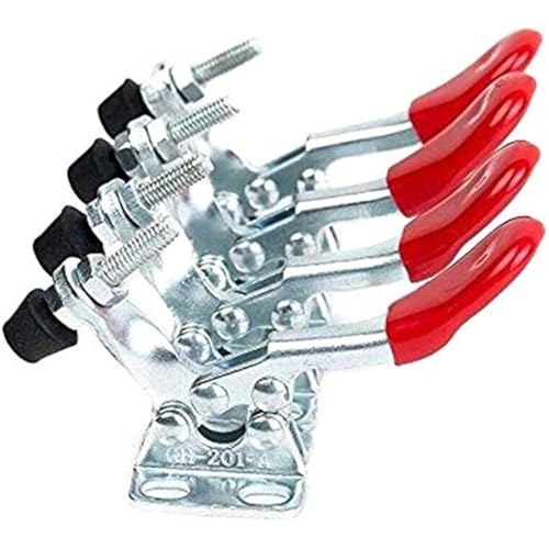 201A horizontal toggle clamp quick-release toggle clamps set 27kg/60lbs holding capacity anti-slip hold down hand clip tool