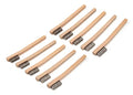 Steelman Stainless Steel 1200-Bristle Count Wire Brush for Mechanics and Painters, Removes Rust and Paint from Metals, Wood Handle, 10 Pack - style: 1200 Bristle Count Wire Brush-10 pack