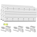 Z Clips 6" 3 Pack - French Cleat Picture Hanger - Wall Mirror Mounting Bracket - Flush Mount Hanging Kit for Shelf, Painting, Frames, Cabinet, Soundbar, Whiteboard or Headboard - 50 lb - size: 6" 3 Pairs, style: Regular